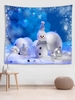 Christmas Ball Snowman Pattern Wall Hanging Tapestry