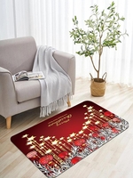 Christmas Ball Star Pattern Floor Mat