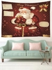 Christmas Bells Gifts Santa Claus Pattern Wall Hanging Tapestry