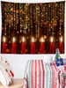 Christmas Candles Pattern Wall Hanging Tapestry