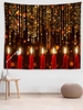 Christmas Candles Pattern Wall Hanging Tapestry