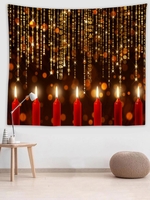 Christmas Candles Pattern Wall Hanging Tapestry