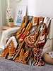 Christmas Cartoon Cookies Design Pattern Blanket