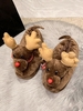 Christmas Cartoon Elk Design Warm Fluffy Bedroom Slippers