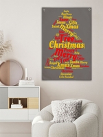Christmas Contrast Letter Print Wall Hanging Tapestry