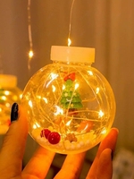 Christmas Decoration LED Wishing Ball Curtain String Lights (Exclude Battery)