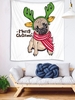 Christmas Dog Pattern Wall Hanging Tapestry