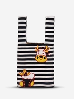 Christmas Elk Gift Pattern Knitted Tote Bag