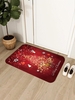 Christmas Elk Star Snowflake Pattern Floor Mat