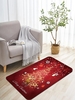 Christmas Elk Star Snowflake Pattern Floor Mat