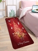 Christmas Elk Star Snowflake Pattern Floor Mat