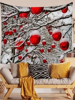 Christmas Fruit Pattern Wall Hanging Tapestry