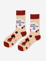 Christmas Gift Graphic Pattern Winter Crew Socks