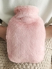 Christmas Gift Hot Water Bottle Heating Pad With Fluffy Fleece Cover Extra Large Extra Thick Hot Water Bag Hand Feet Warmer Pain Relief Hot and Cold T