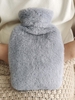Christmas Gift Hot Water Bottle Heating Pad With Fluffy Fleece Cover Extra Large Extra Thick Hot Water Bag Hand Feet Warmer Pain Relief Hot and Cold T