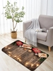 Christmas Gift Light Wooden Pattern Floor Mat