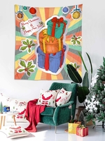 Christmas Gifts Pattern Wall Hanging Tapestry