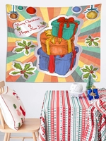 Christmas Gifts Pattern Wall Hanging Tapestry