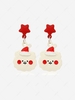 Christmas Hat Cartoon House Star Drop Earrings