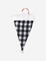 Christmas Hat Gingham Furry Folk and Knife Storage Bag