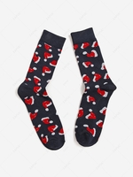 Christmas Hat Pattern Crew Socks