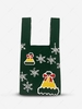 Christmas Hat Snowflake Pattern Knitted Bag