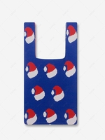 Christmas Hats Pattern Gift Knitted Bag