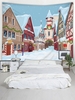Christmas House Print Tapestry