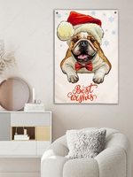 Christmas Letter Dog Print Wall Hanging Tapestry