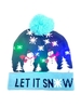 Christmas Pattern LED Light Bobble Hat