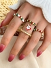 Christmas Pendant 4Pcs Beading Rings