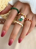 Christmas Pendant 4Pcs Beading Rings