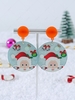 Christmas Santa Claus Elk Pattern Drop Earrings