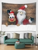 Christmas Santa Claus Elk Pattern Wall Hanging Tapestry