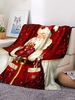 Christmas Santa Claus Gifts Pattern Flannel Blanket