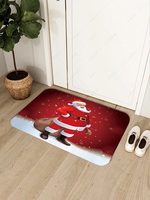 Christmas Santa Claus Pattern Floor Mat