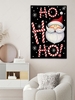 Christmas Santa Claus Pattern Linen Wall Hanging Tapestry