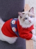 Christmas Santa Claus Pattern Pet Cat Sweater
