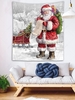 Christmas Santa Claus Pattern Wall Hanging Tapestry