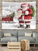 Christmas Santa Claus Pattern Wall Hanging Tapestry