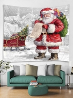 Christmas Santa Claus Pattern Wall Hanging Tapestry