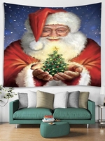 Christmas Santa Claus Print Tapestry