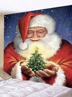 Christmas Santa Claus Print Tapestry