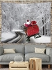 Christmas Santa Claus Sleigh Pattern Wall Hanging Tapestry