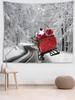 Christmas Santa Claus Sleigh Pattern Wall Hanging Tapestry
