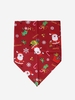 Christmas Santa Claus Snowflake Cartoon Patterned Pet Bandana