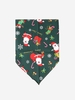 Christmas Santa Claus Snowflake Cartoon Patterned Pet Bandana