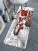 Christmas Santa Claus Snowman Pattern Floor Mat