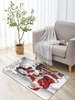 Christmas Santa Claus Snowman Pattern Floor Mat
