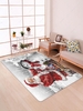 Christmas Santa Claus Snowman Pattern Floor Mat